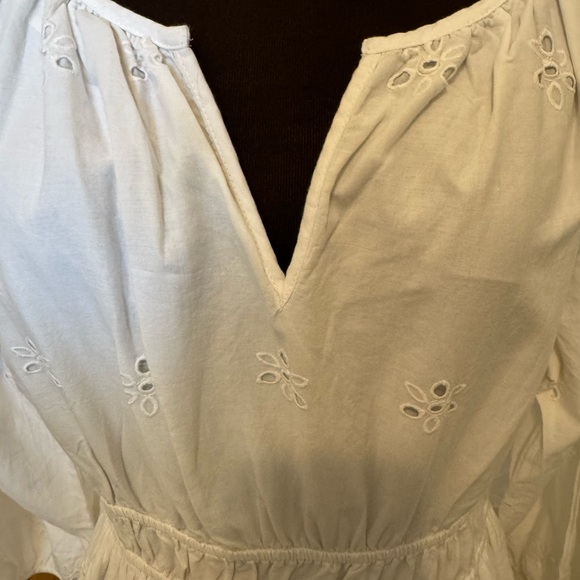 Eyelet White Embroidered Dress - Picture 2 of 8